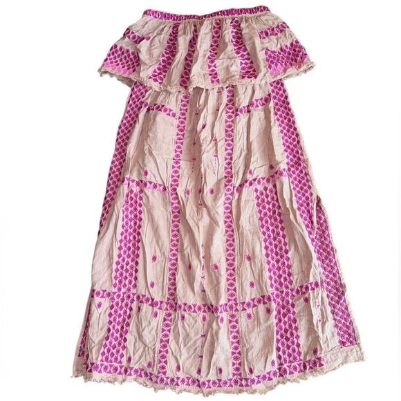 Free People Wild Romance Embroidered Midi Dress - Size Large - Picture 5 of 10